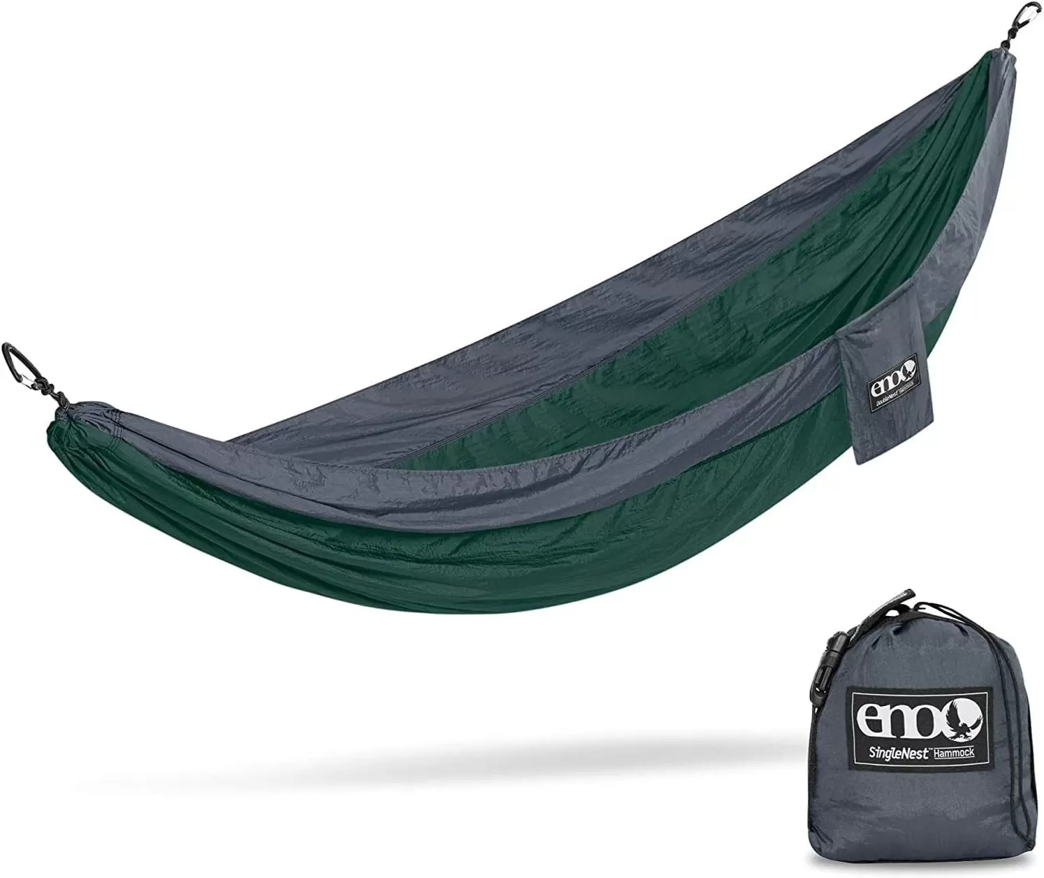 ENO Single Nest Hammock – Forest/Charcoal