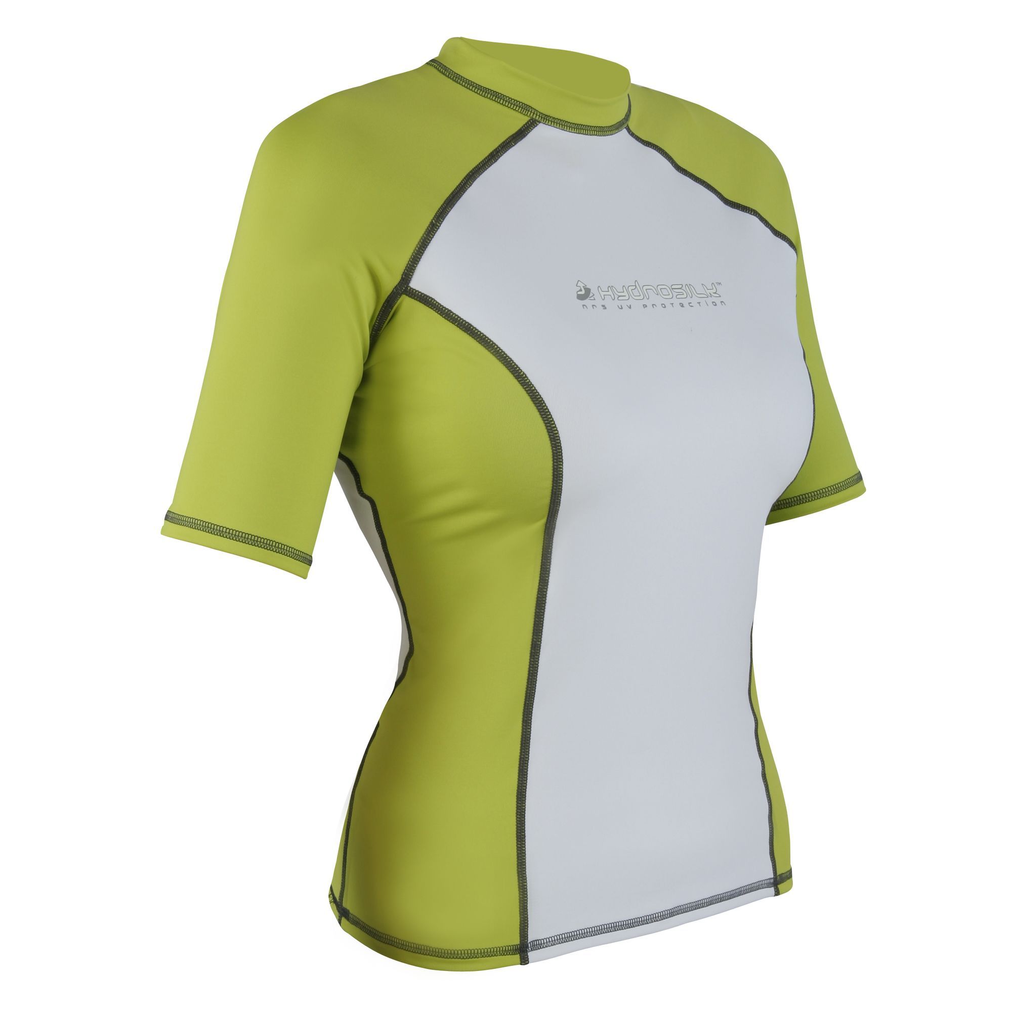 2602 XLG – NRS Women’s HydroSilk Shirt – S/S – Lime/White – XL