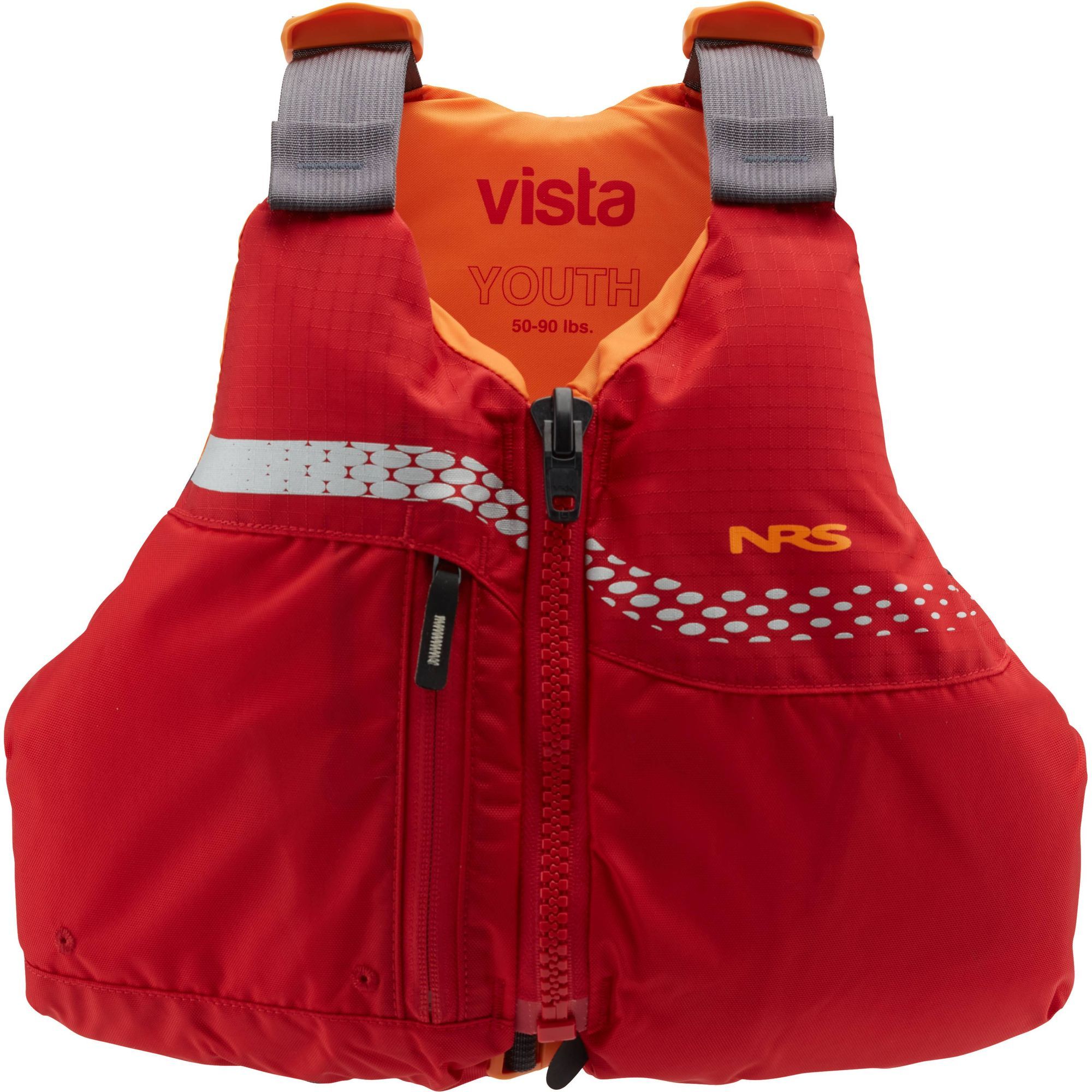 NRS Vista Youth PFD – Red – 50-90 Pounds – 40006.03.100
