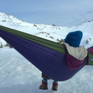 ENO Single Nest Hammock – Purple/Forest
