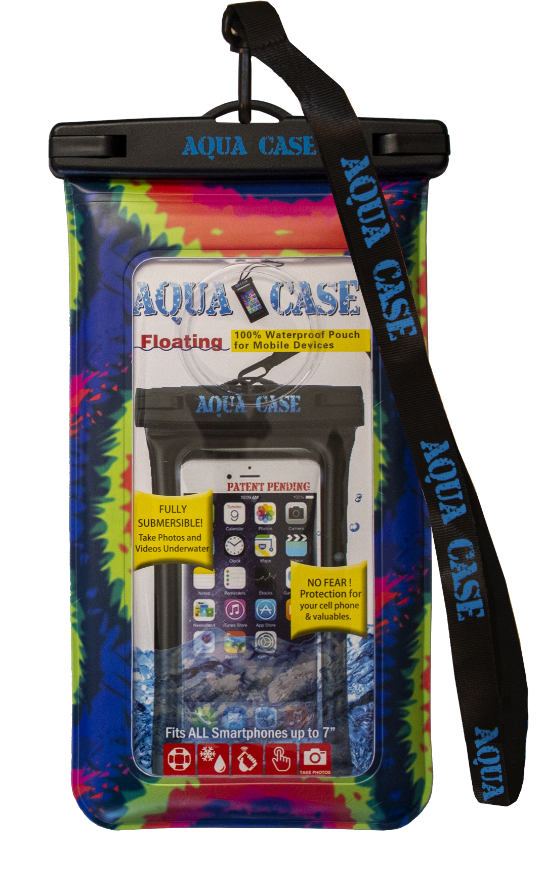 Aqua Case 7″ Floating Case – Tie Dye