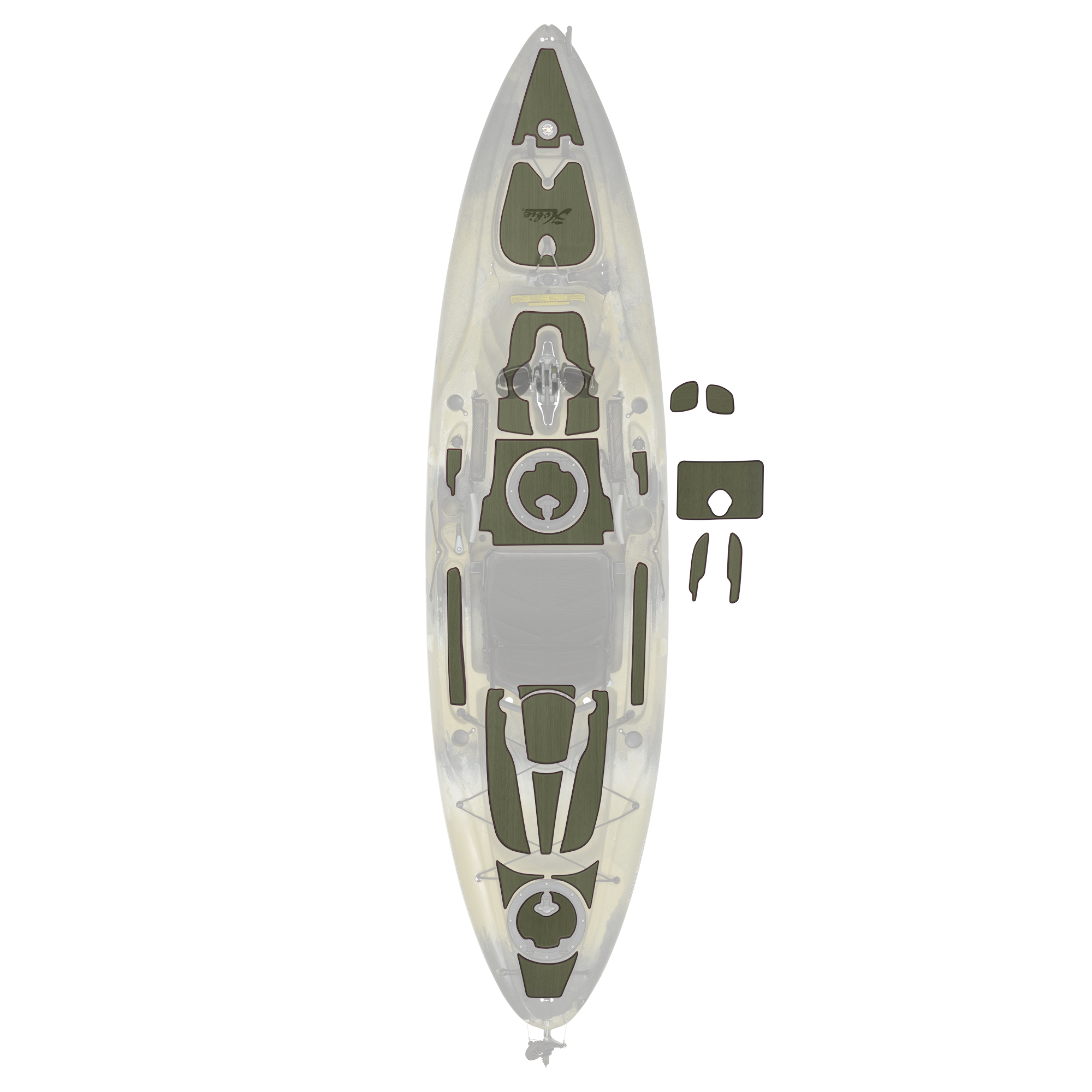 Hobie Mat Kit, Outback Green/Express (2018 or older) – #72020256