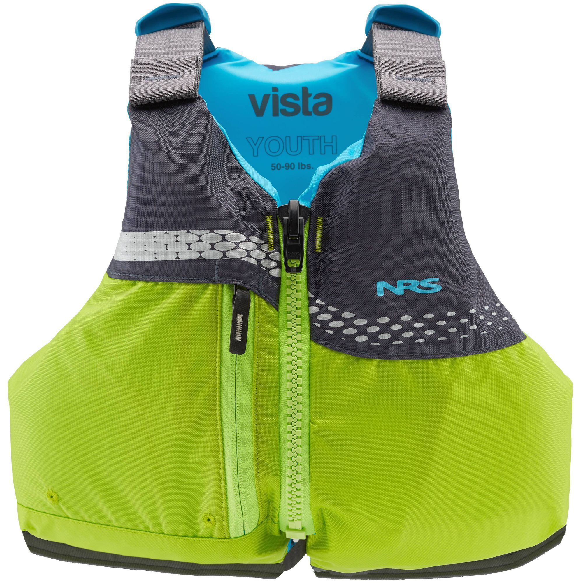 NRS Vista Youth PFD – Green – 50-90 Pounds – 40006.03.102