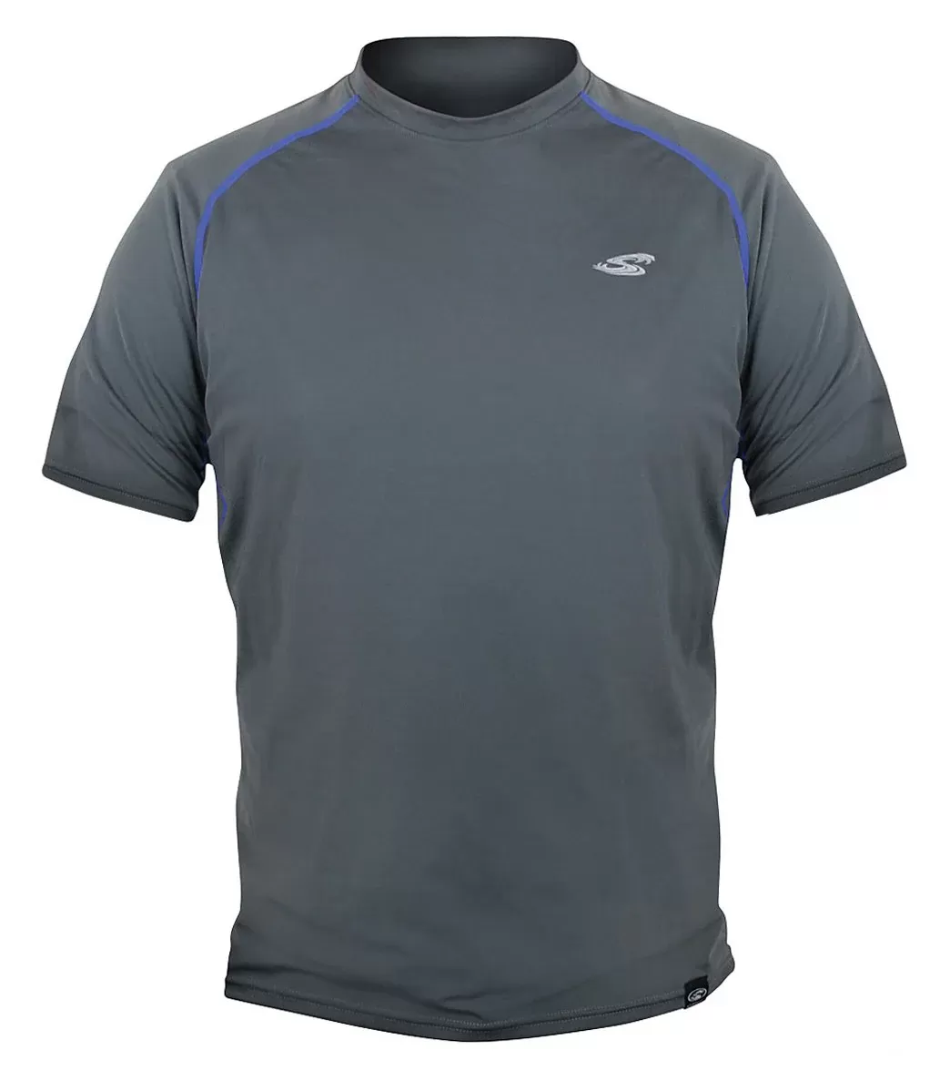 1002246 – Stohlquist Rashguard S/S Loose/SW, Men, Gray XXL