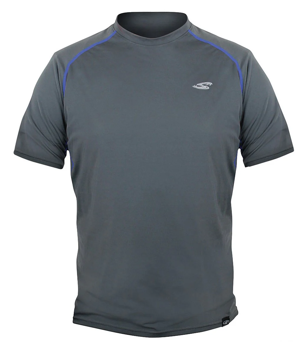 1002246 - Stohlquist Rashguard S/S Loose/SW, Men, Gray XXL