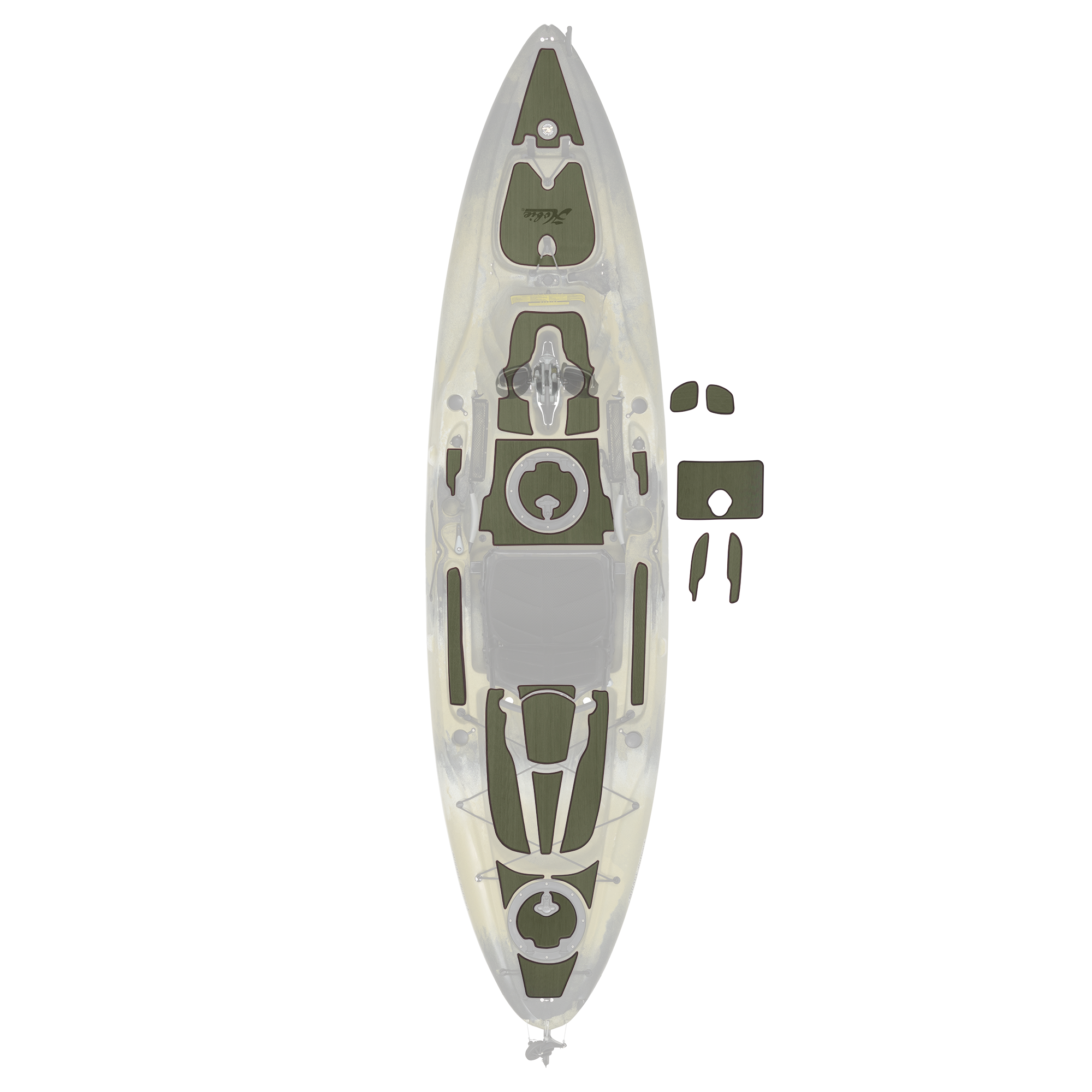 Hobie Mat Kit, Outback Grey/Charcoal - #72020258