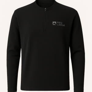 Red Ledge Men's Reversitech Zip Tee Pullover - Black - XL - 50445