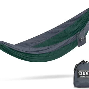 ENO Single Nest Hammock – Forest/Charcoal